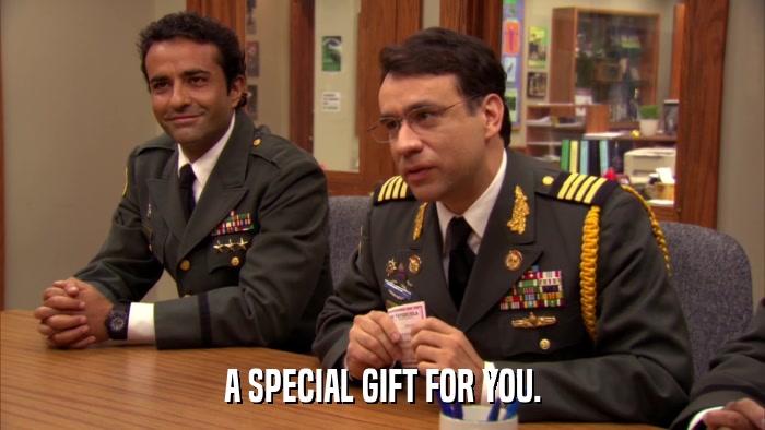 A SPECIAL GIFT FOR YOU.  