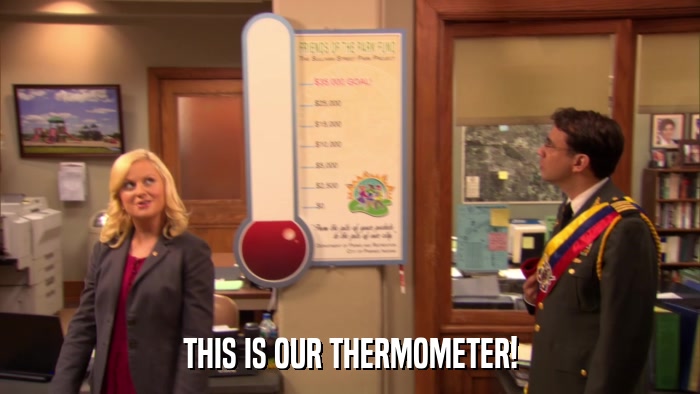 THIS IS OUR THERMOMETER!  