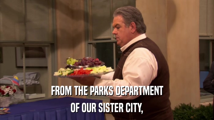 FROM THE PARKS DEPARTMENT OF OUR SISTER CITY, 