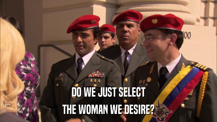 DO WE JUST SELECT THE WOMAN WE DESIRE? 