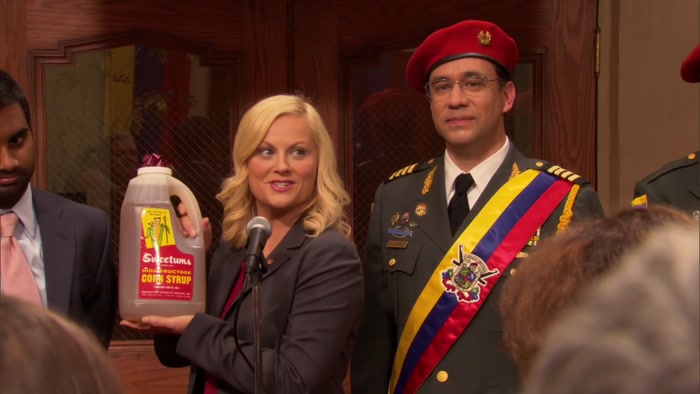 A BOTTLE OF HIGH-FRUCTOSE CORN SYRUP, 