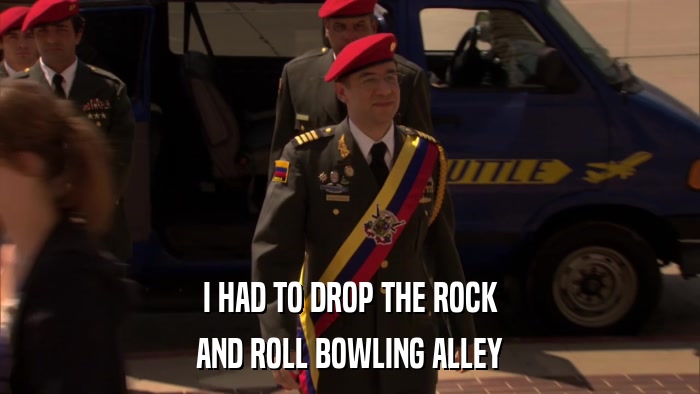 I HAD TO DROP THE ROCK AND ROLL BOWLING ALLEY 