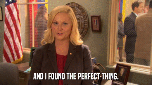 AND I FOUND THE PERFECT THING.  
