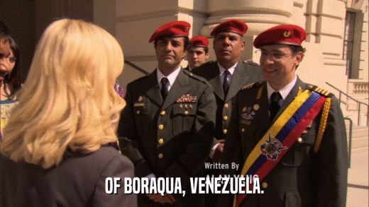 OF BORAQUA, VENEZUELA.  