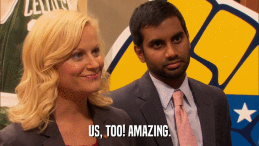 US, TOO! AMAZING.  