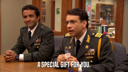 A SPECIAL GIFT FOR YOU.  
