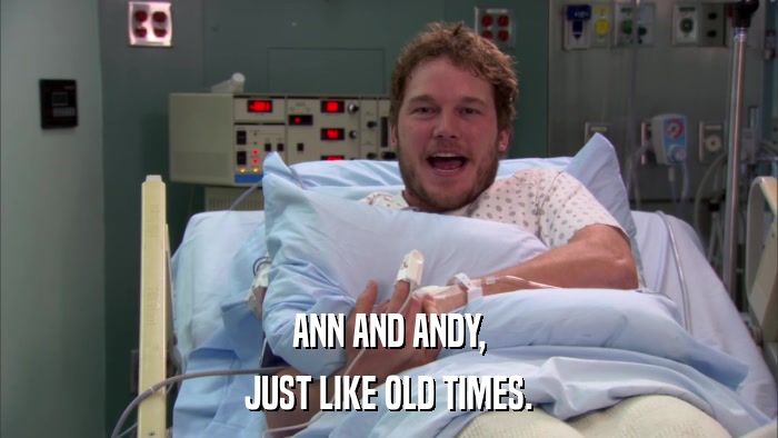 ANN AND ANDY, JUST LIKE OLD TIMES. 
