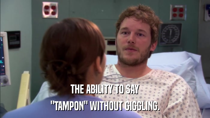 THE ABILITY TO SAY 