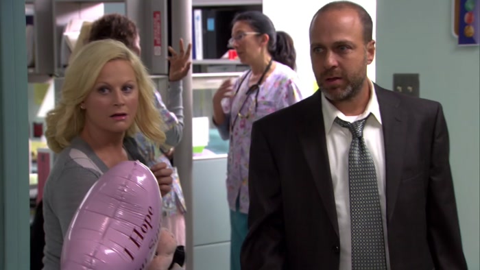 - HI, ANDY. - HI, LESLIE. 