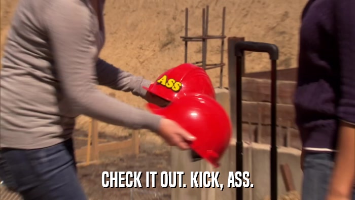 CHECK IT OUT. KICK, ASS.  