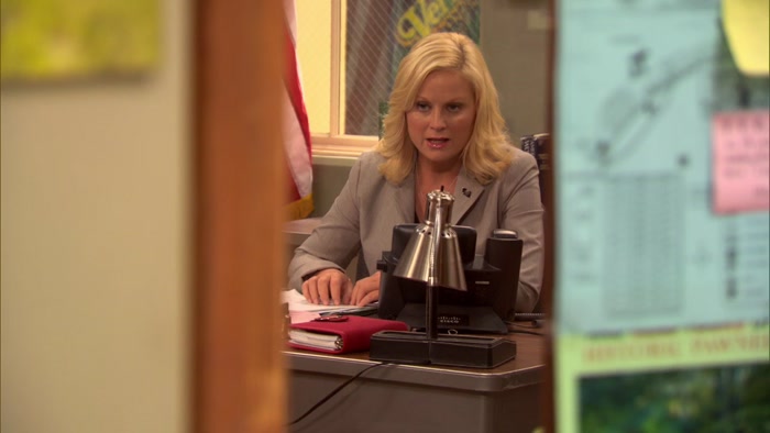 HELLO? ANDY, IT'S LESLIE.  