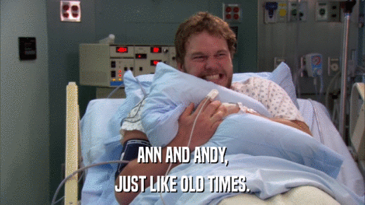 ANN AND ANDY, JUST LIKE OLD TIMES. 