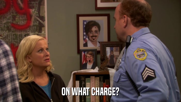 ON WHAT CHARGE?  