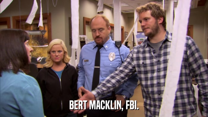 BERT MACKLIN, FBI.  