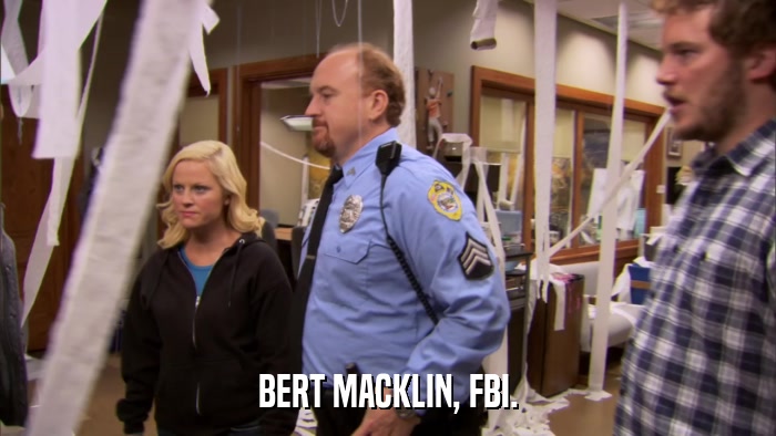 BERT MACKLIN, FBI.  