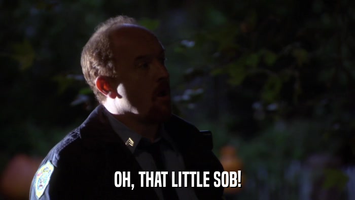OH, THAT LITTLE SOB!  
