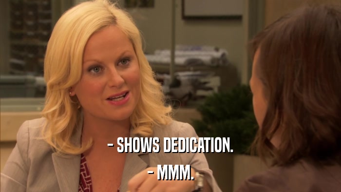 - SHOWS DEDICATION. - MMM. 