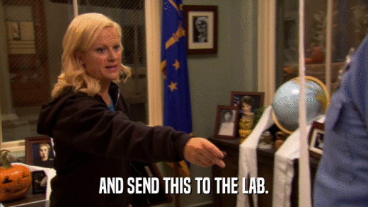 AND SEND THIS TO THE LAB.  