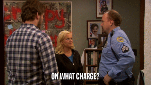 ON WHAT CHARGE?  