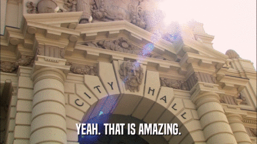 YEAH. THAT IS AMAZING.  