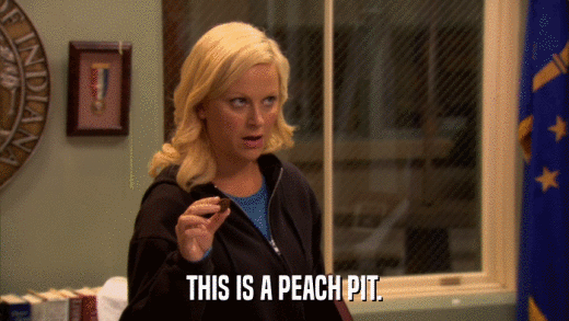 THIS IS A PEACH PIT.  