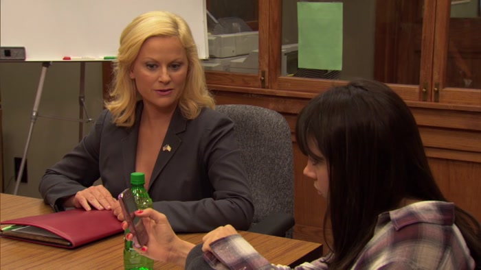 APRIL, STOP THAT. WHO ARE YOU TEXTING? 
