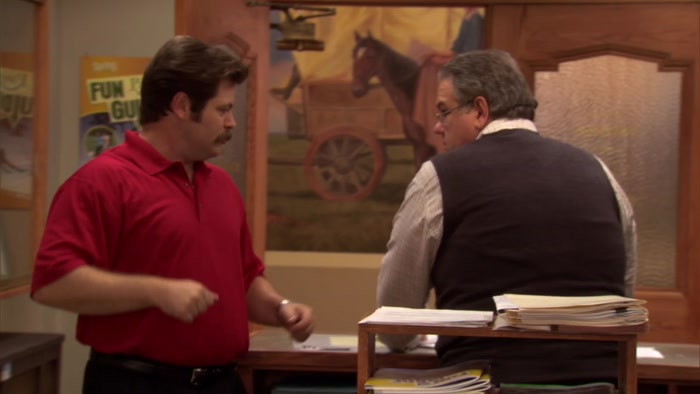 GOOD MORNING, JERRY. THAT IS A BEAUTIFUL SWEATER VEST. 