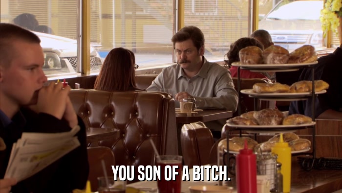 YOU SON OF A BITCH.  