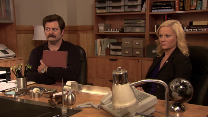 WAIT A MINUTE. RON BROUGHT YOU HERE TO BREAK UP WITH ME FOR HIM? 