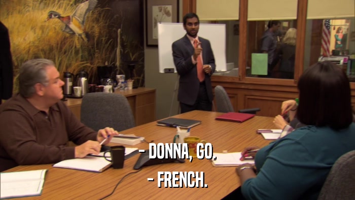- DONNA, GO. - FRENCH. 