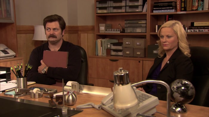 WAIT A MINUTE. RON BROUGHT YOU HERE TO BREAK UP WITH ME FOR HIM? 