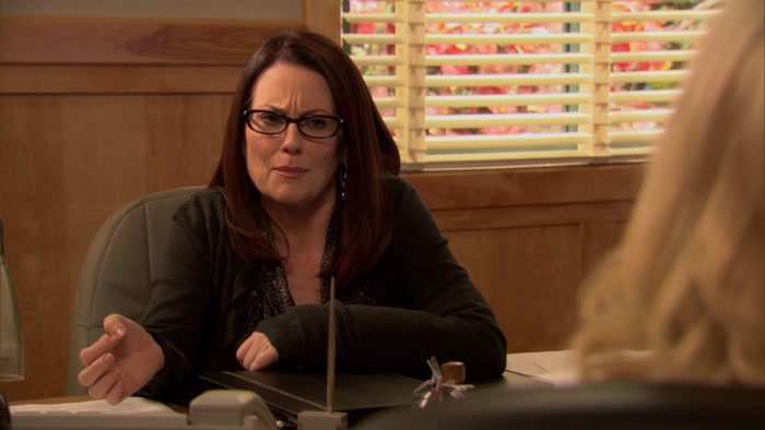 LESLIE, RON DOESN'T WANNA BREAK UP WITH ME. 