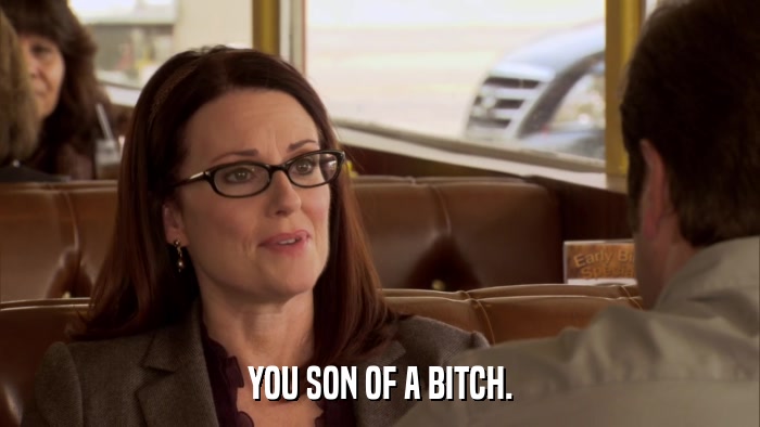 YOU SON OF A BITCH.  