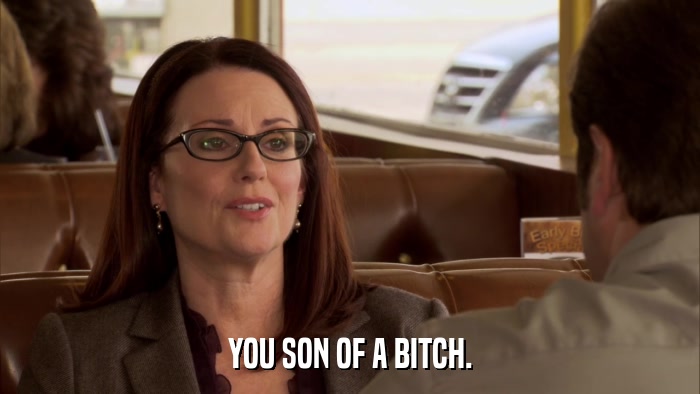 YOU SON OF A BITCH.  