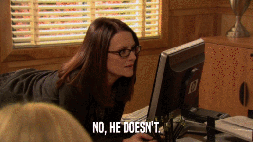 NO, HE DOESN'T.  