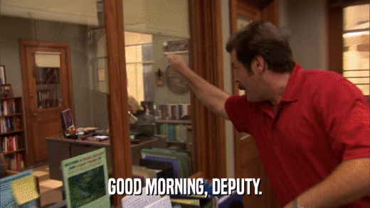 GOOD MORNING, DEPUTY.  