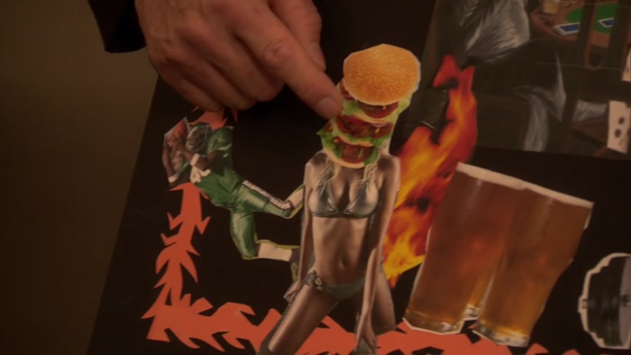 AND THIS IS AN ATTRACTIVE LADY WITH A HAMBURGER FOR A HEAD. 