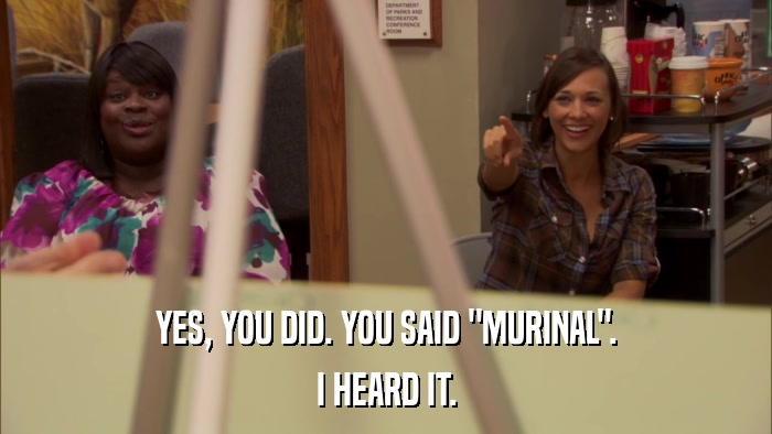 YES, YOU DID. YOU SAID 