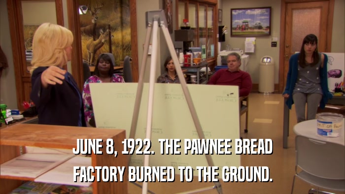 JUNE 8, 1922. THE PAWNEE BREAD FACTORY BURNED TO THE GROUND. 