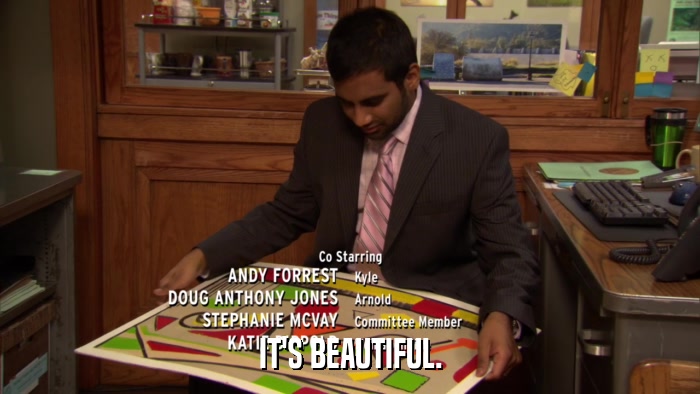 IT'S BEAUTIFUL.  