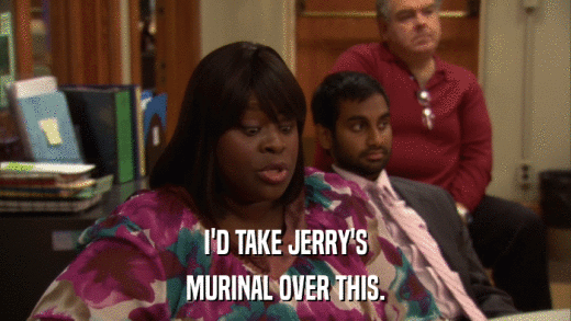 I'D TAKE JERRY'S MURINAL OVER THIS. 