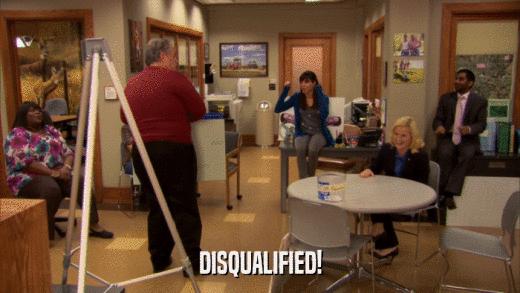 DISQUALIFIED!  