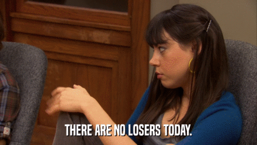 THERE ARE NO LOSERS TODAY.  