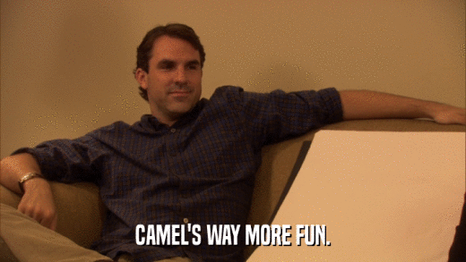 CAMEL'S WAY MORE FUN.  