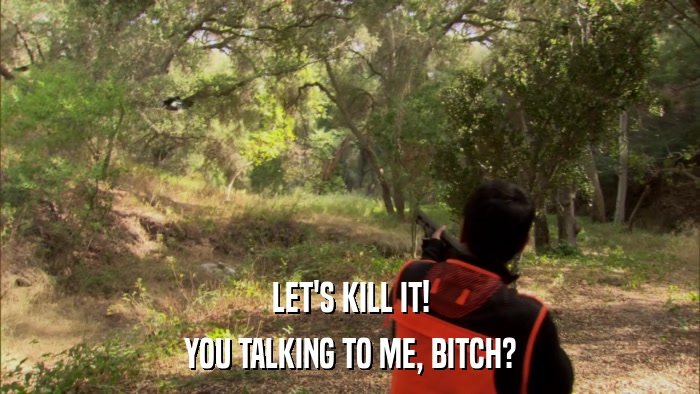 LET'S KILL IT! YOU TALKING TO ME, BITCH? 