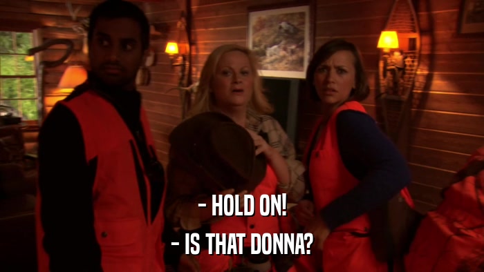 - HOLD ON! - IS THAT DONNA? 