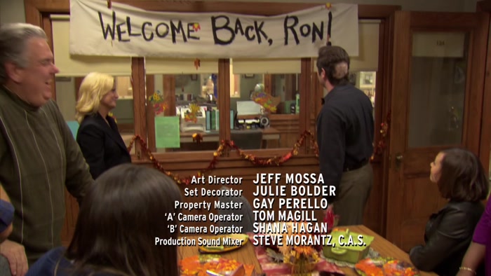 - WELCOME BACK, RON. - OH, HEY! 