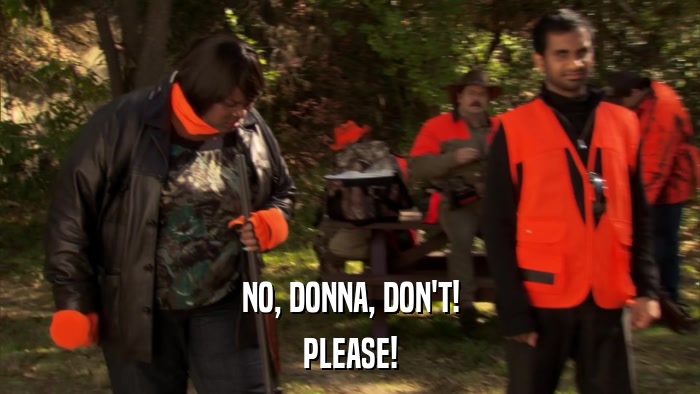NO, DONNA, DON'T! PLEASE! 