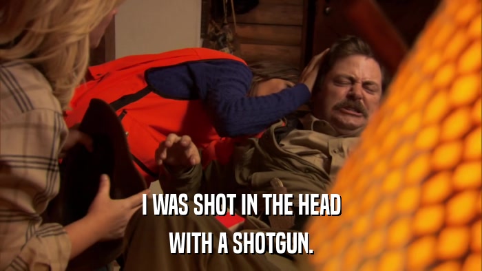 I WAS SHOT IN THE HEAD WITH A SHOTGUN. 