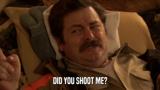 DID YOU SHOOT ME?  